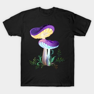 Two Glowing Mushrooms T-Shirt